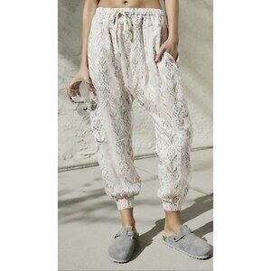 Free People Rise To The Sun Harem Pants Small S Joggers Boho NWT Powder